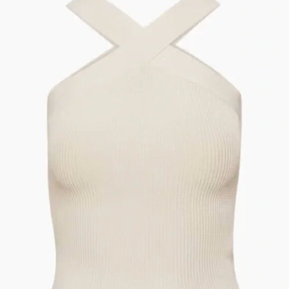 Babaton by Aritzia Sculpt Knit Criss Cross Cropped Tank - Picture 3 of 5